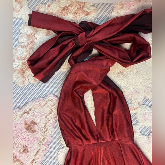 Las Pepas Convertible Infinity Dress Red & Burgundy | Size Small - Picture 2 of 11
